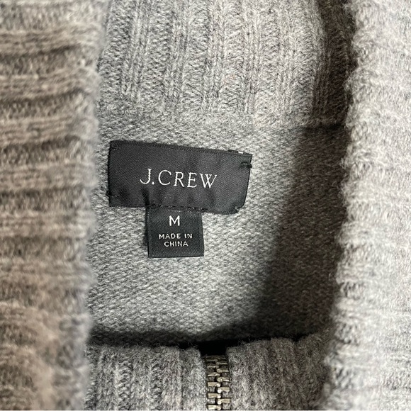 J.Crew Rugged Merino Wool Half-Zip Sweater - Picture 5 of 6